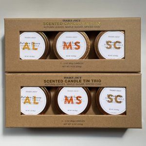 2-Pack of Trader Joe's Fall 2023 Seasonal Candle Trio